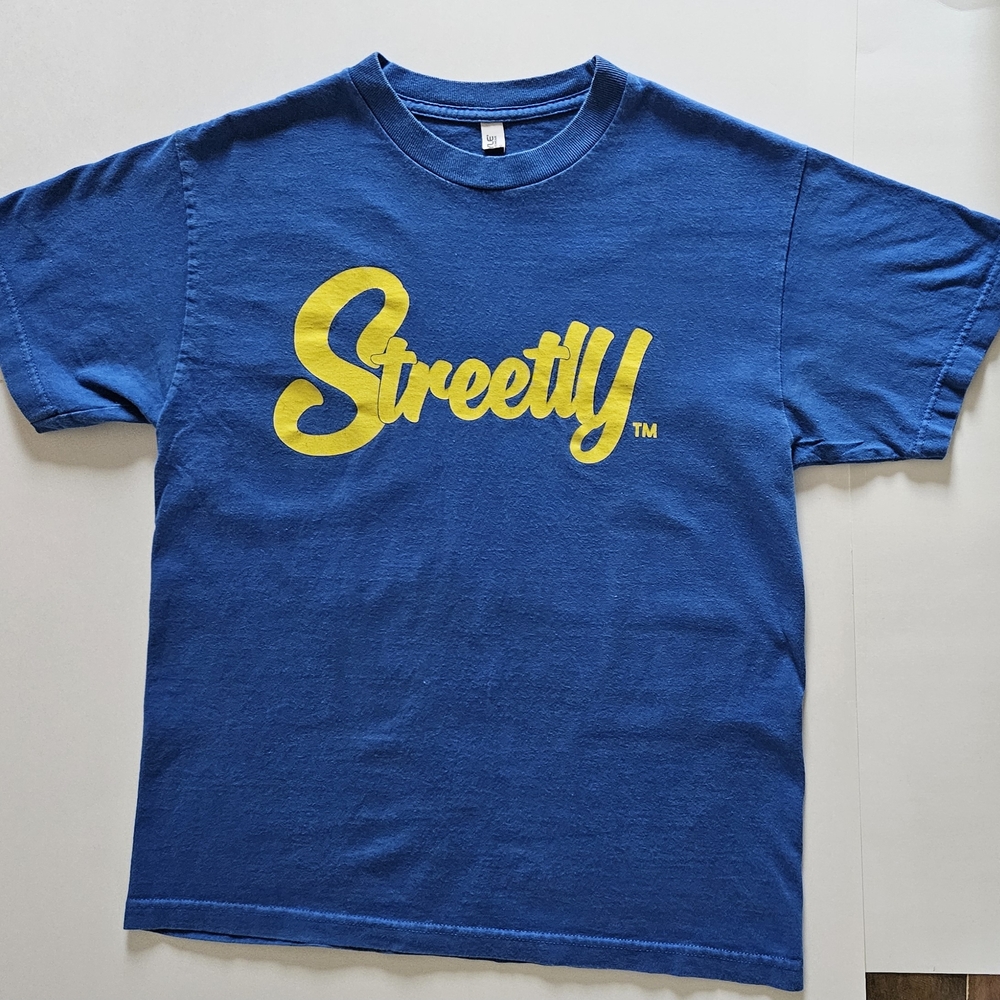 Vintage Blue T-Shirt with Yellow Streetly Logo